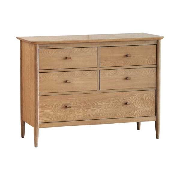 Ercol Teramo 5 Drawer Wide Chest