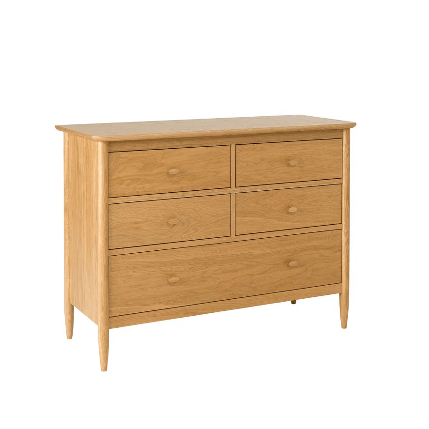 Ercol Ercol 2683 Teramo 5 Drawer Wide Chest