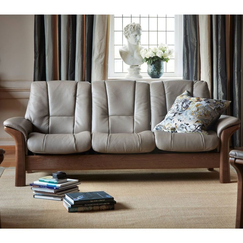 An image of Stressless Windsor High Back Sofa - 2 Seater High Back in Batick Leather