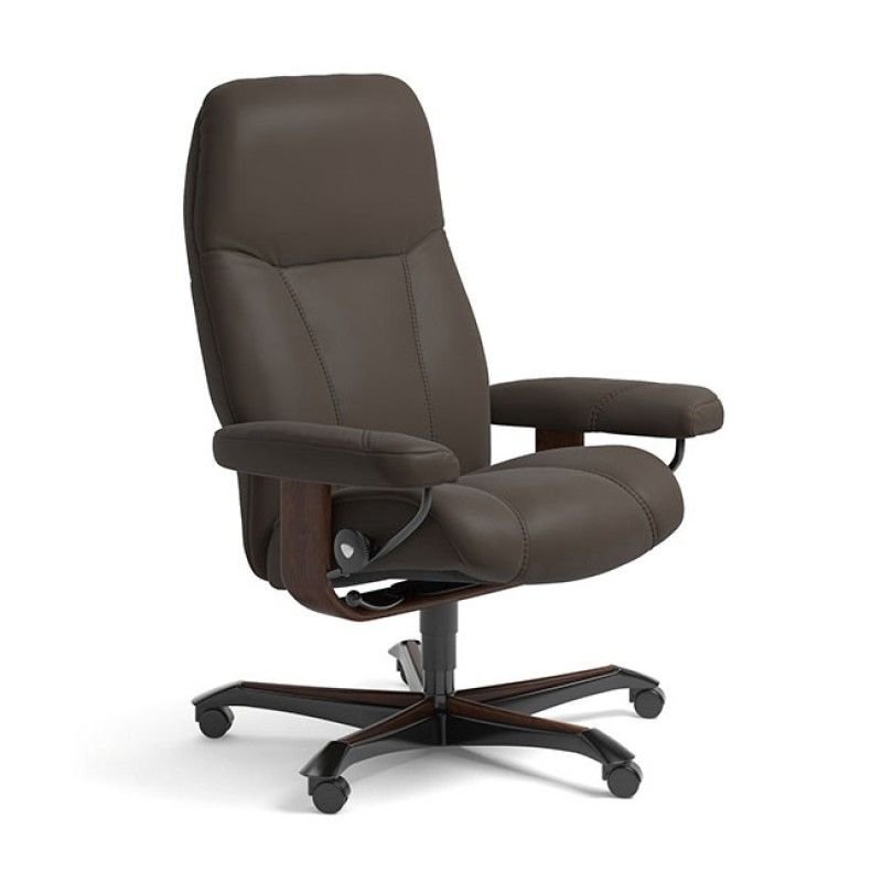 Stressless Consul Office Chair in Batick Leather