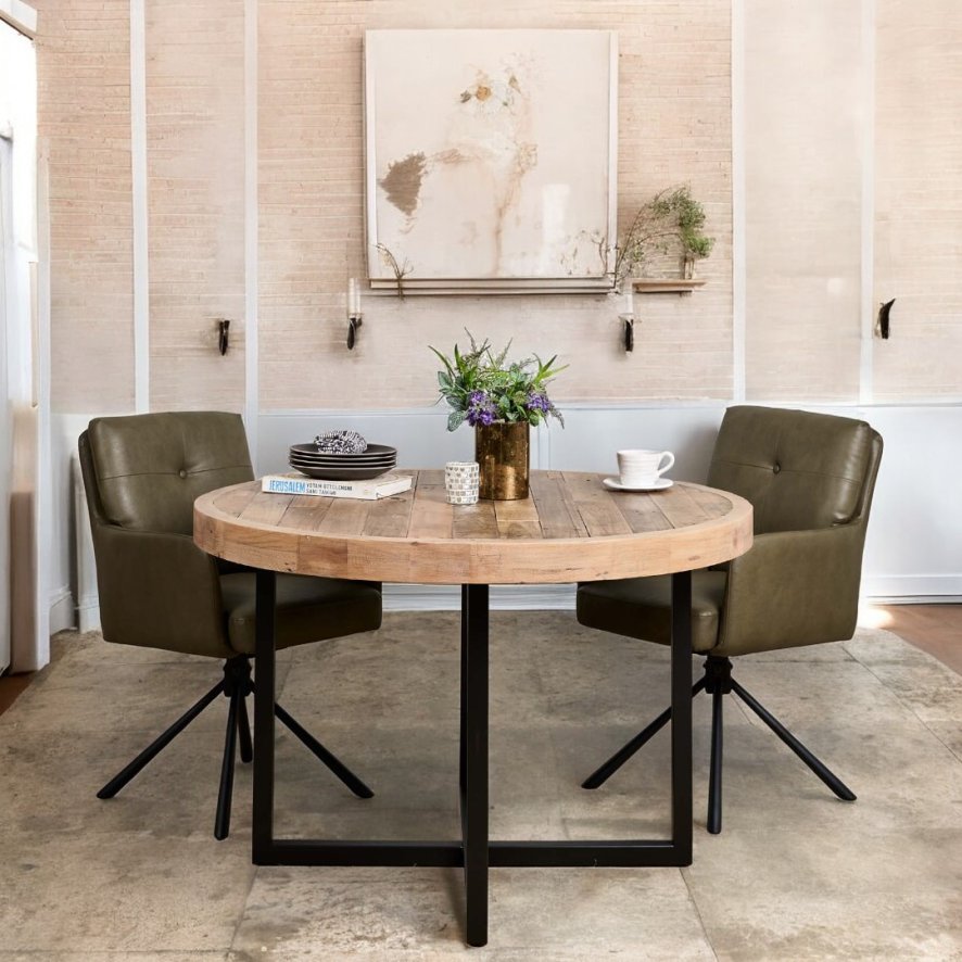 Woods Adelaide Round Dining Table 120cm