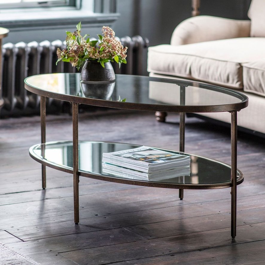 Emma oval coffee table deals