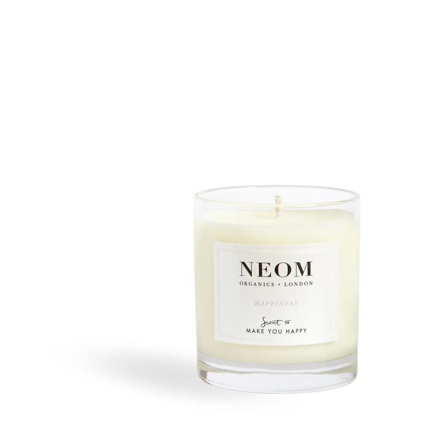 NEOM Happiness Scented Candle Neom Candle Woods Furniture