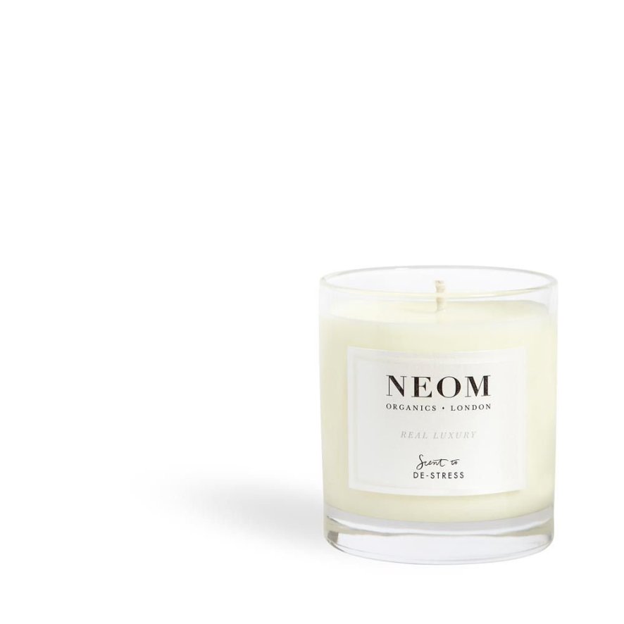 NEOM Real Luxury Scented Candle Neom Candle Woods Furniture