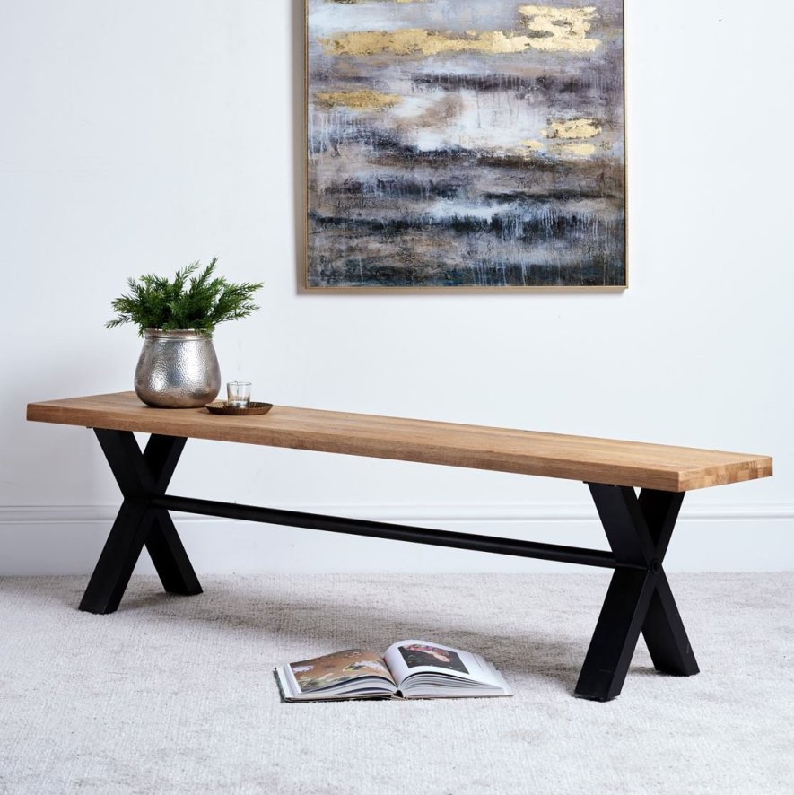 Industrial Dining Bench 140cm