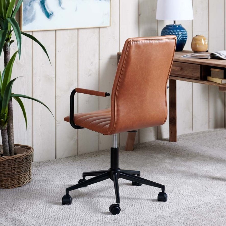 Trend Adjustable Desk Chair - Vintage Brandy | Adjustable Desk Chair ...