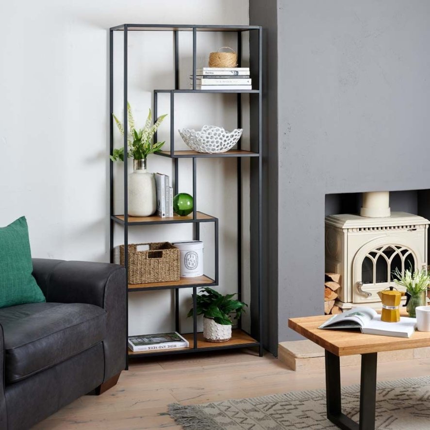 Industrial Light Tall Bookcase