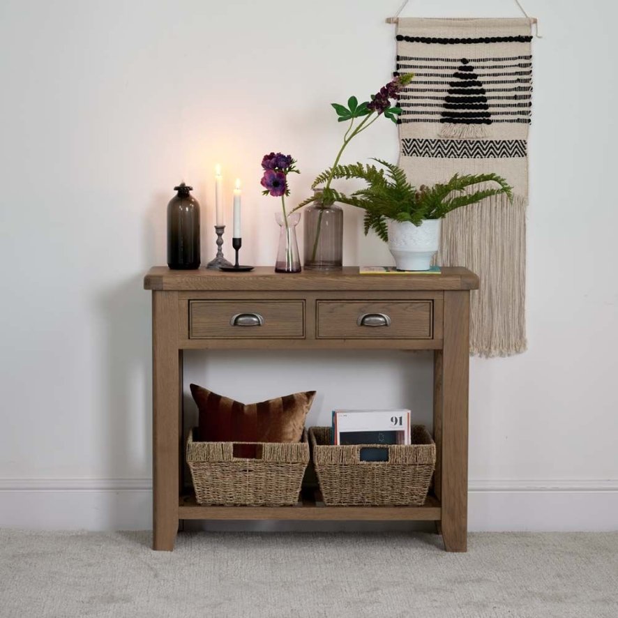 Hudson Console Table, Console Table With Shelves Uk