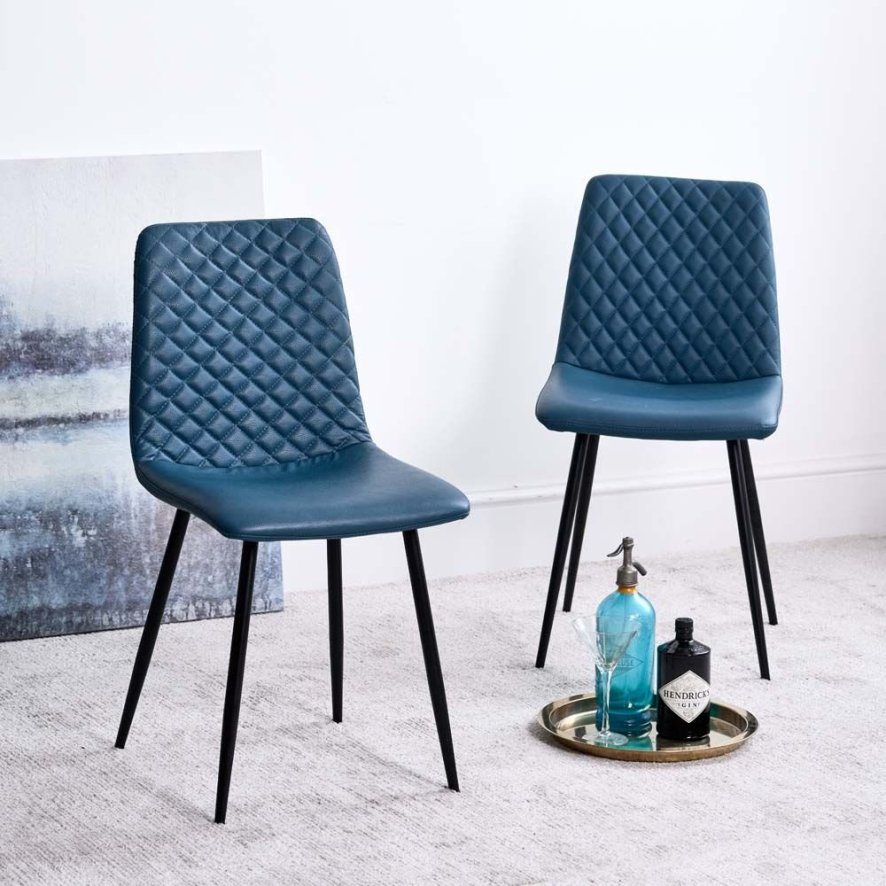 An image of Ripley Teal Dining Chair Set of 2
