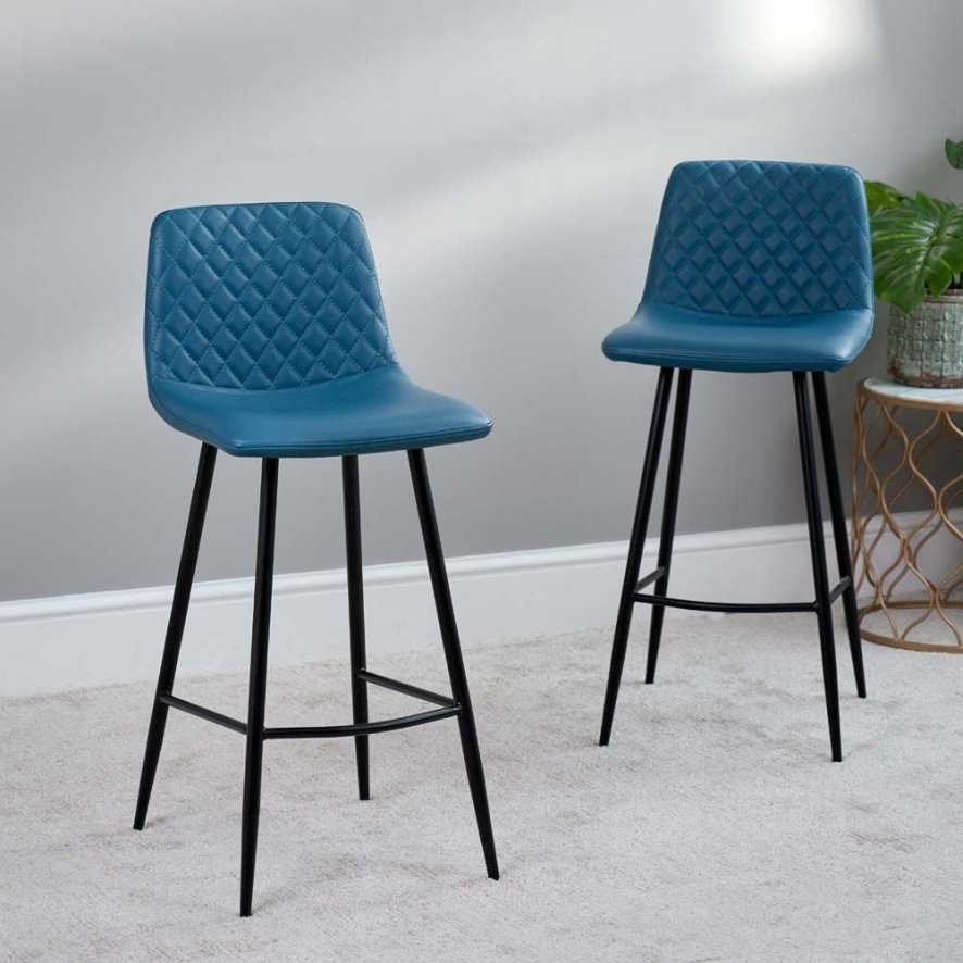 Ripley Bar Stool - Teal (Set of 2)