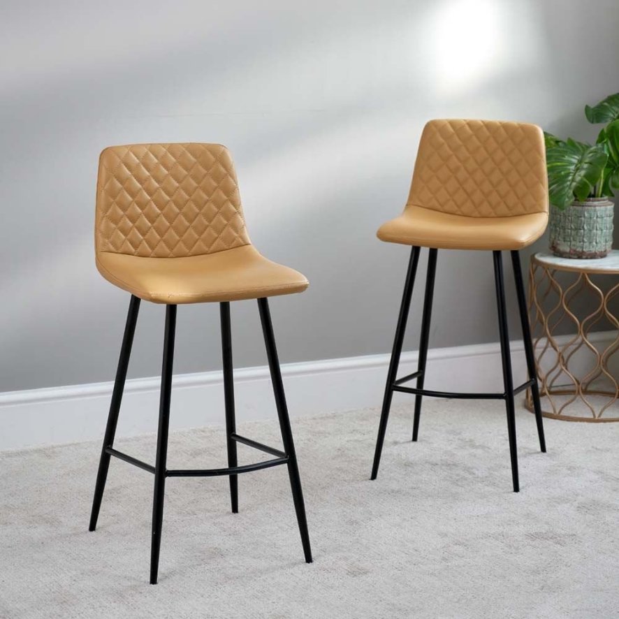 Ripley Bar Stool - Mustard (Set of 2)