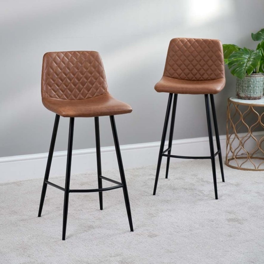 Ripley Bar Stool - Tan (Set of 2)