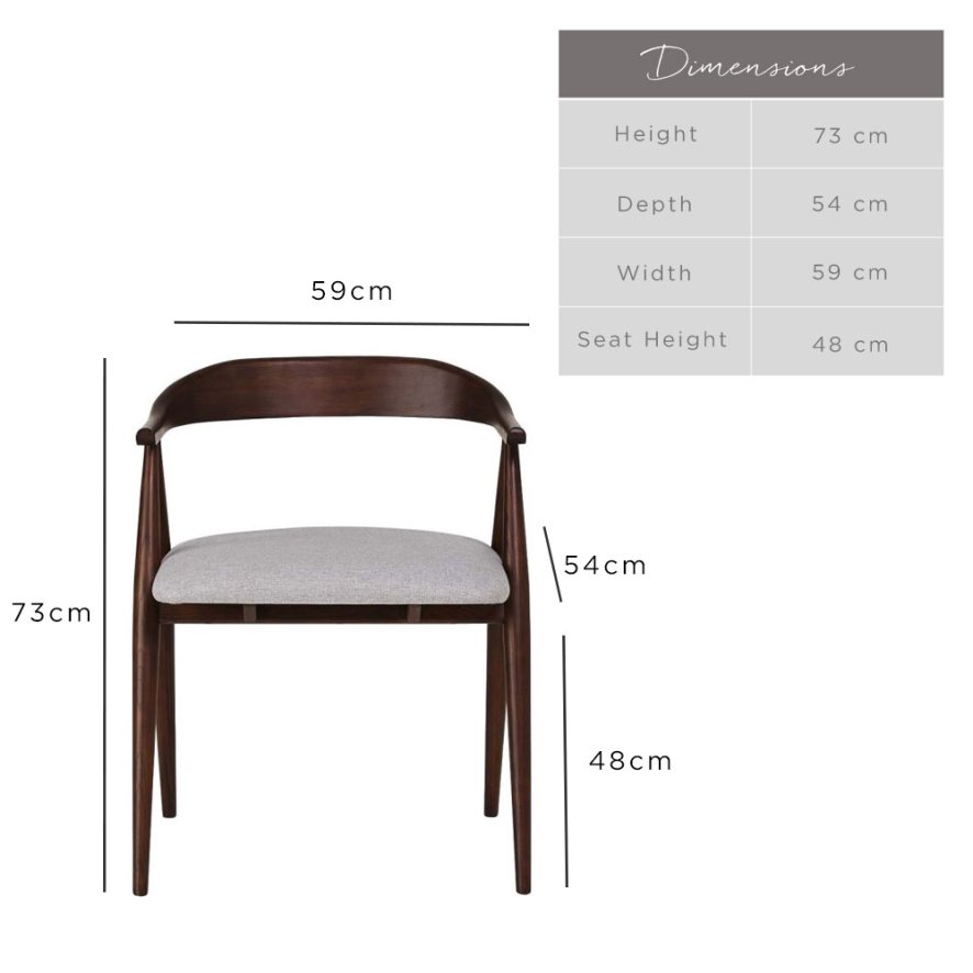 Ercol Lugo Dark Wood Dining Chairs With Arms Woods Furniture