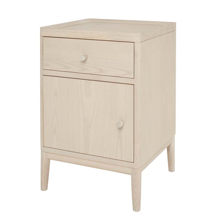 Ercol Salina Bedside Cabinet - Pale Timber