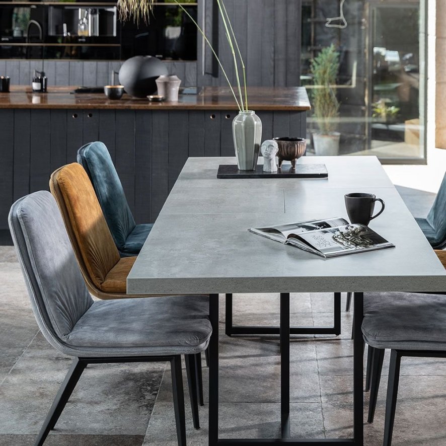 Toledo Large Extendable Dining Table Grey Extendable Table Woods Furniture