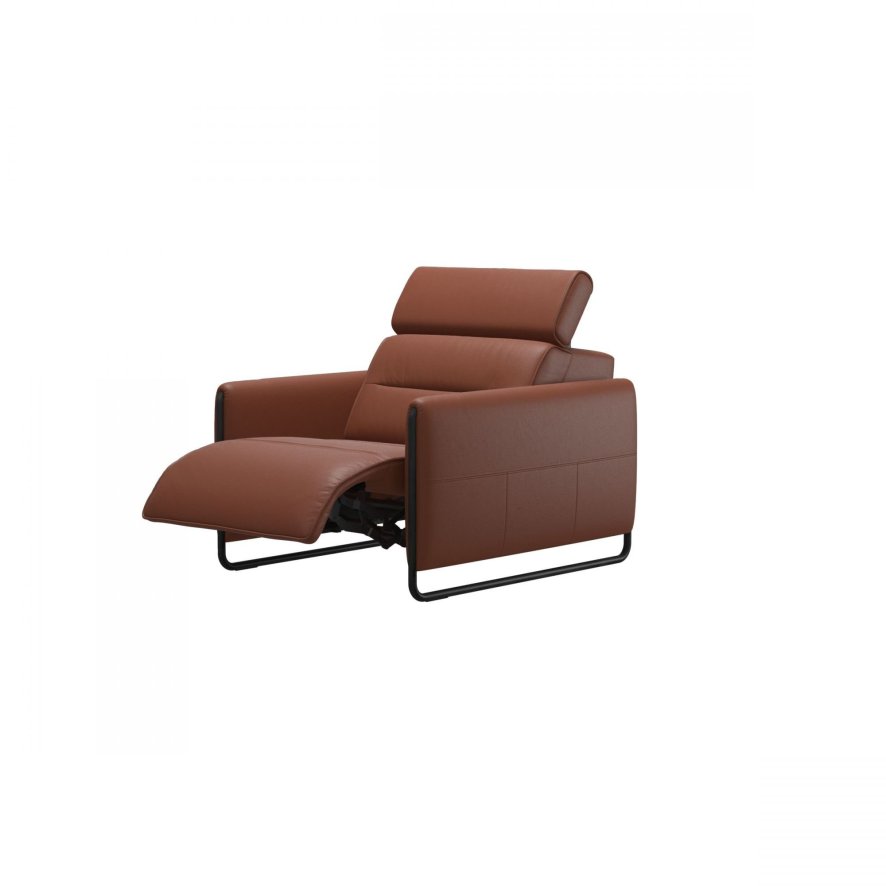 An image of Stressless Emily Armchair - Steel Arms - Steel Arms in Fabric