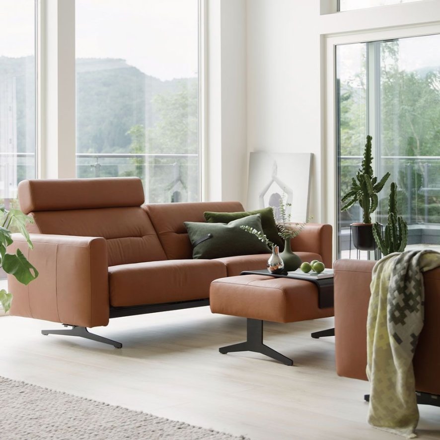 Stressless Stella 2.5 Seater Sofa - Paloma/Cori Leather