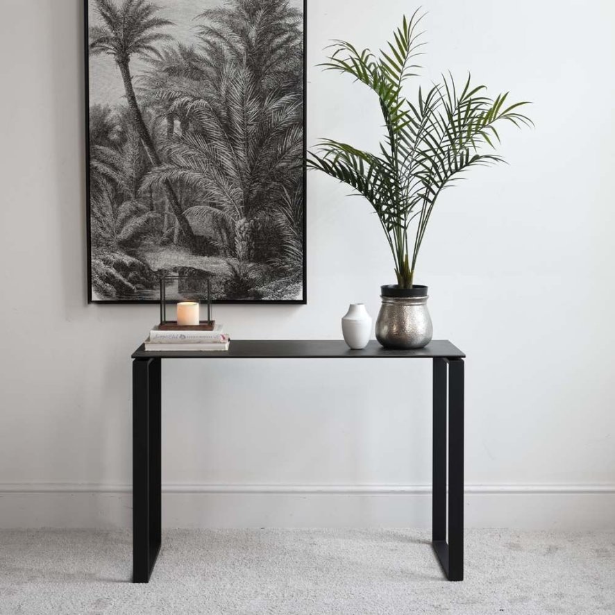 Eastcote Black Ceramic Console Table