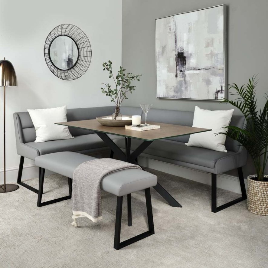 Right hand corner bench on sale dining set