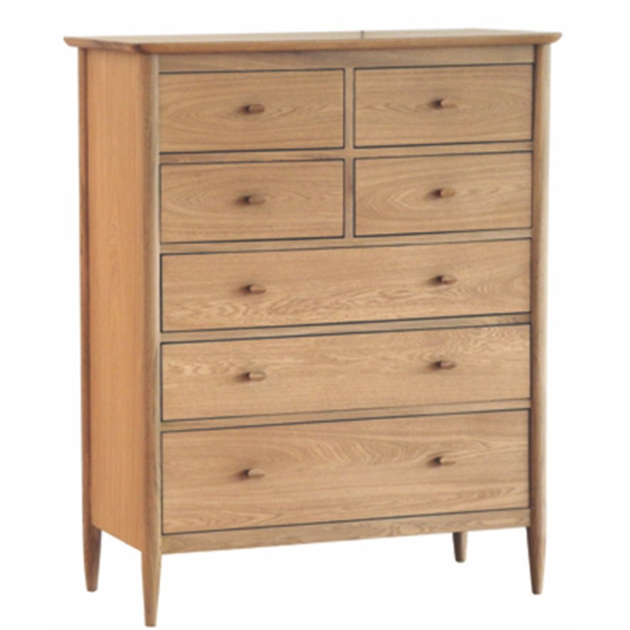 Ercol Teramo 7 Drawer Tall Wide Chest