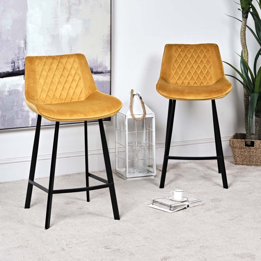 Clearance Chase Bar Stool - Gold (Set of 2)