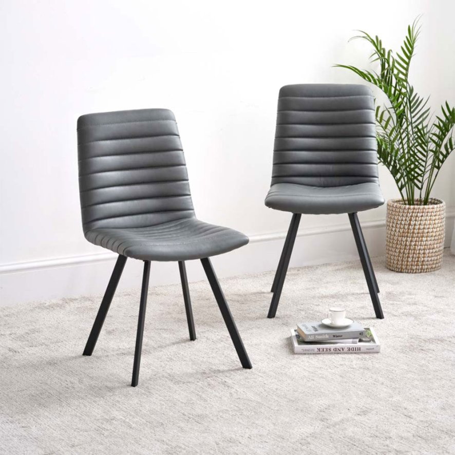 Clearance Kimmy Grey Dining Chair (Set of 2)