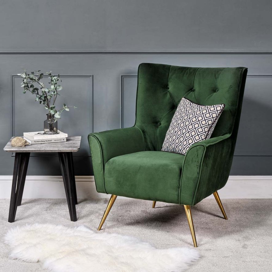 Clearance Blake Armchair - Green