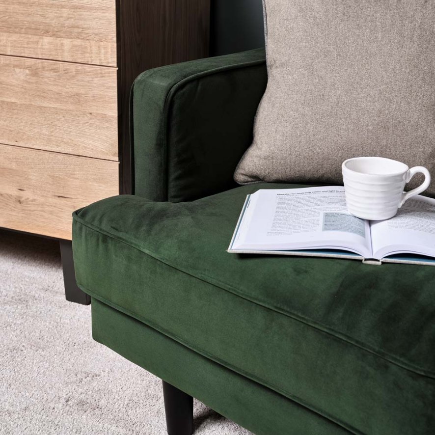 Woods Bailey 2 Seater Sofa Green Woods Furniture