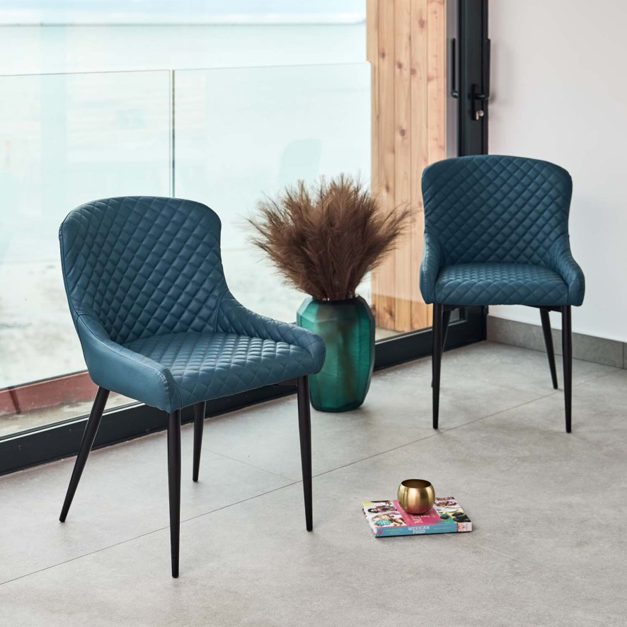 Woods Carlton Teal Dining Chair (Set of 2)