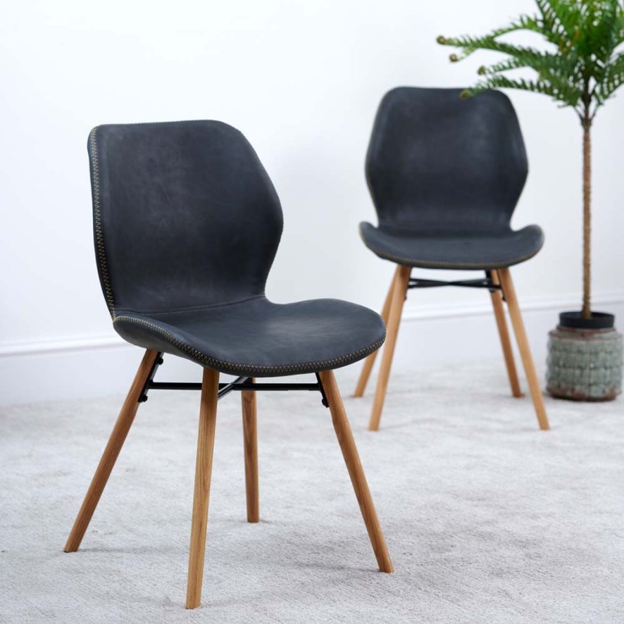 Clearance Durada Dining Chair - Dark Grey (Set of 2)