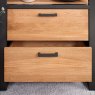 Woods Industrial Bookcase With Drawers