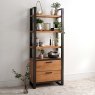 Industrial Bookcase With Drawers