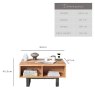 Clearance Industrial Laptop Storage Coffee Table