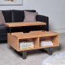 Clearance Industrial Laptop Storage Coffee Table