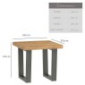 Woods Industrial Lamp Table