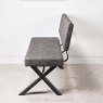 Woods Industrial Dining Bench With Back 180cm