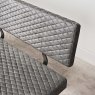 Woods Industrial Dining Bench With Back 180cm