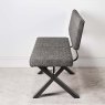 Woods Industrial Dining Bench With Back 140cm