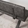 Woods Industrial Dining Bench With Back 140cm