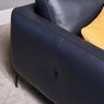 Woods Carnaby Leather Sofa 2 Seater -  Dark Blue/Grey