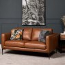 Woods Carnaby Leather Sofa 2 Seater -  Palomino Tan