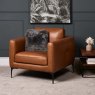 Carnaby Leather Armchair -  Palomino Tan