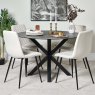 Clearance Eastcote Round Dining Table - Black