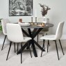 Clearance Eastcote Round Dining Table - Black