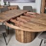 Woods Perth 135-185 Round Extending Dining Table