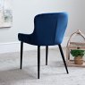 Woods Carlton Dark Blue Velvet Dining Chair (Set of 2)