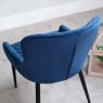 Woods Carlton Dining Chair -  Dark Blue Velvet (Set of 2)