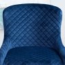 Woods Carlton Dark Blue Velvet Dining Chair (Set of 2)