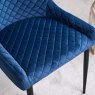 Woods Carlton Dining Chair -  Dark Blue Velvet (Set of 2)