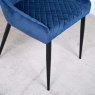 Woods Carlton Dark Blue Velvet Dining Chair (Set of 2)